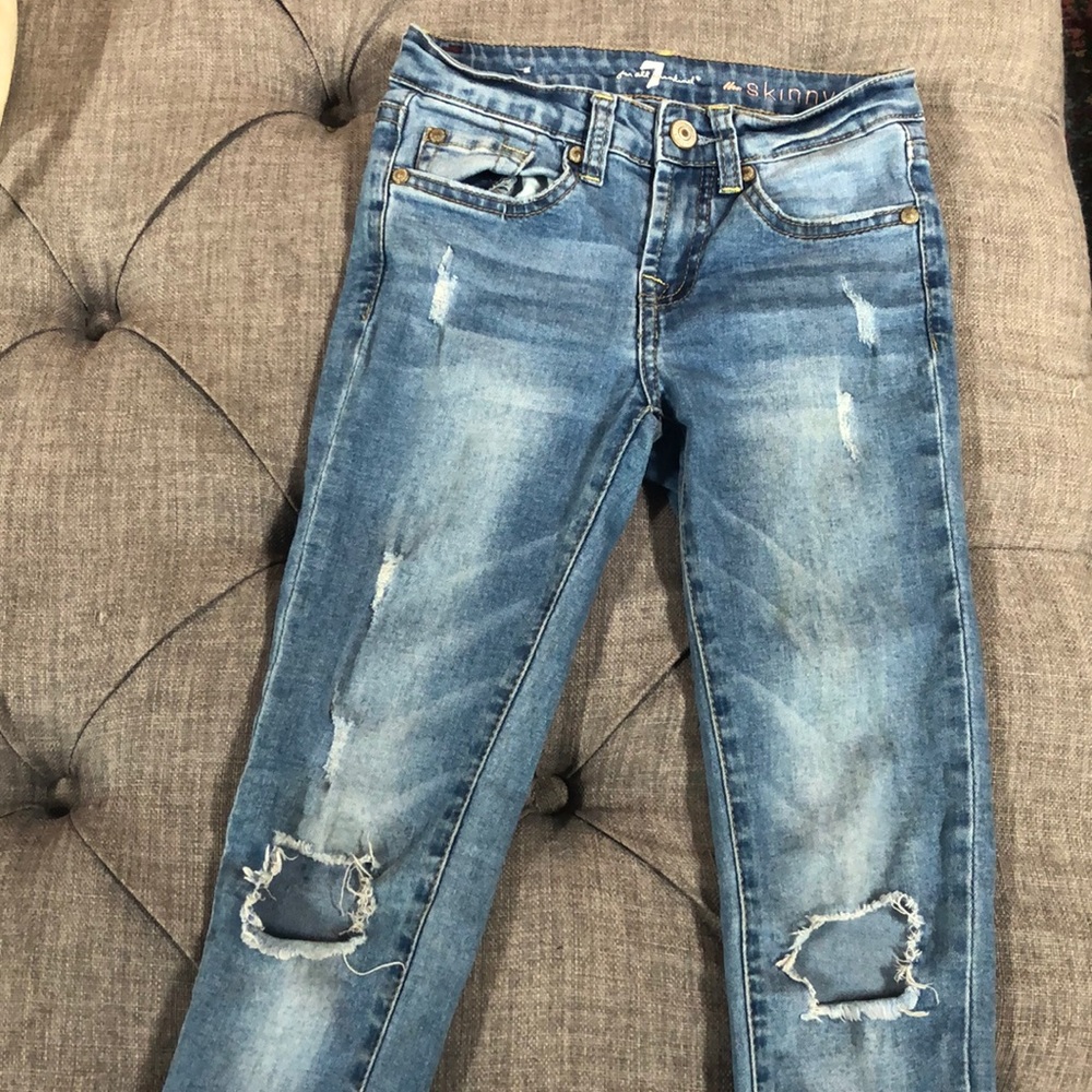 Girls 7 for all Mankind Skinny jeans